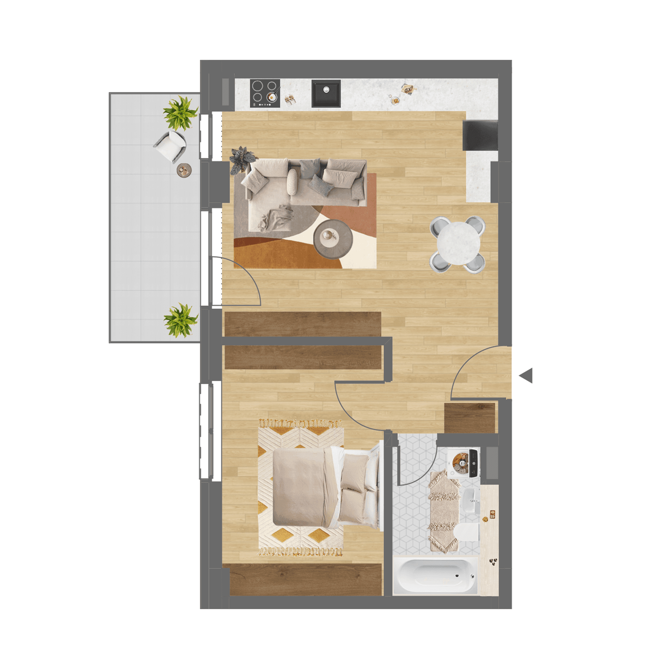 Plan apartament C.705