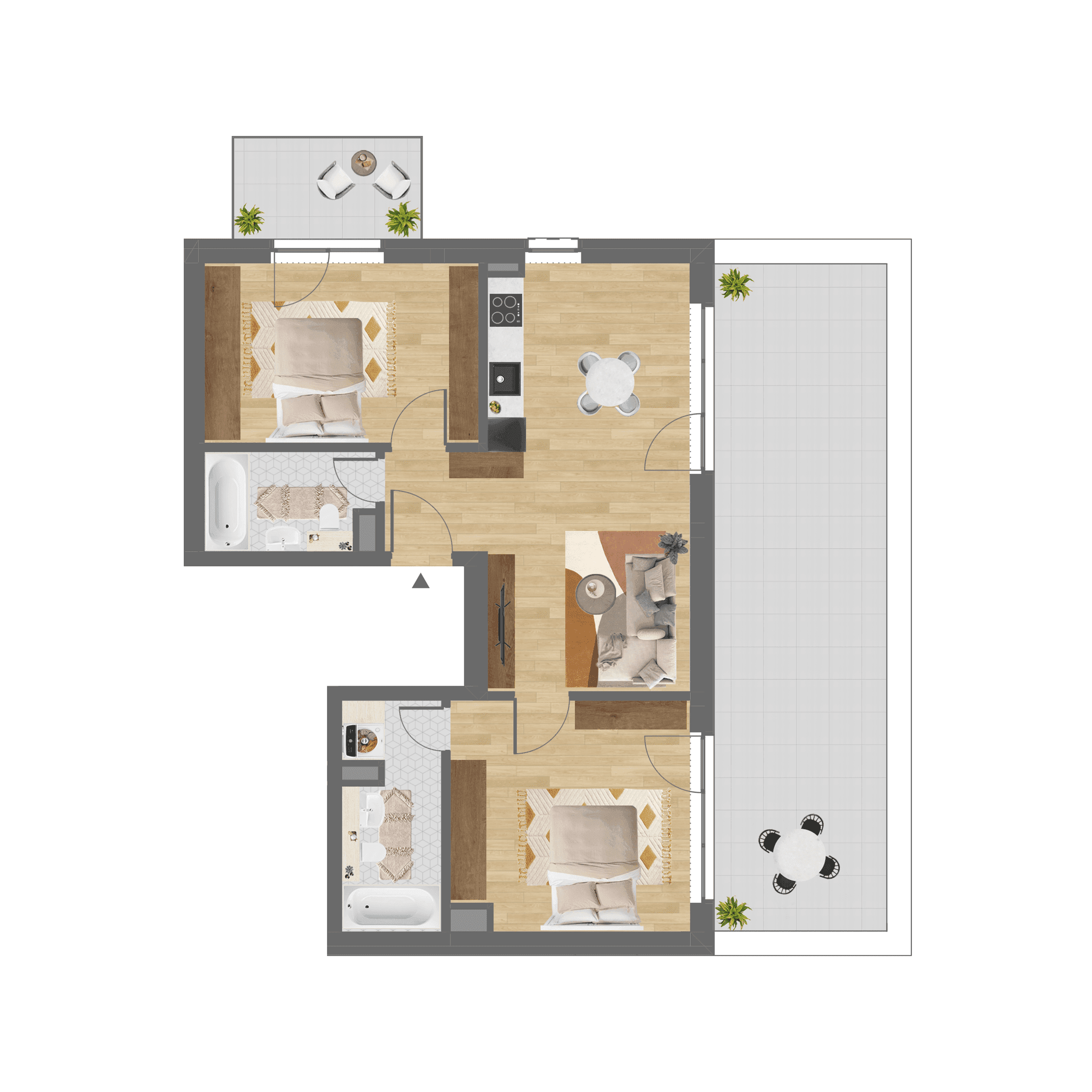 Plan apartament A.601