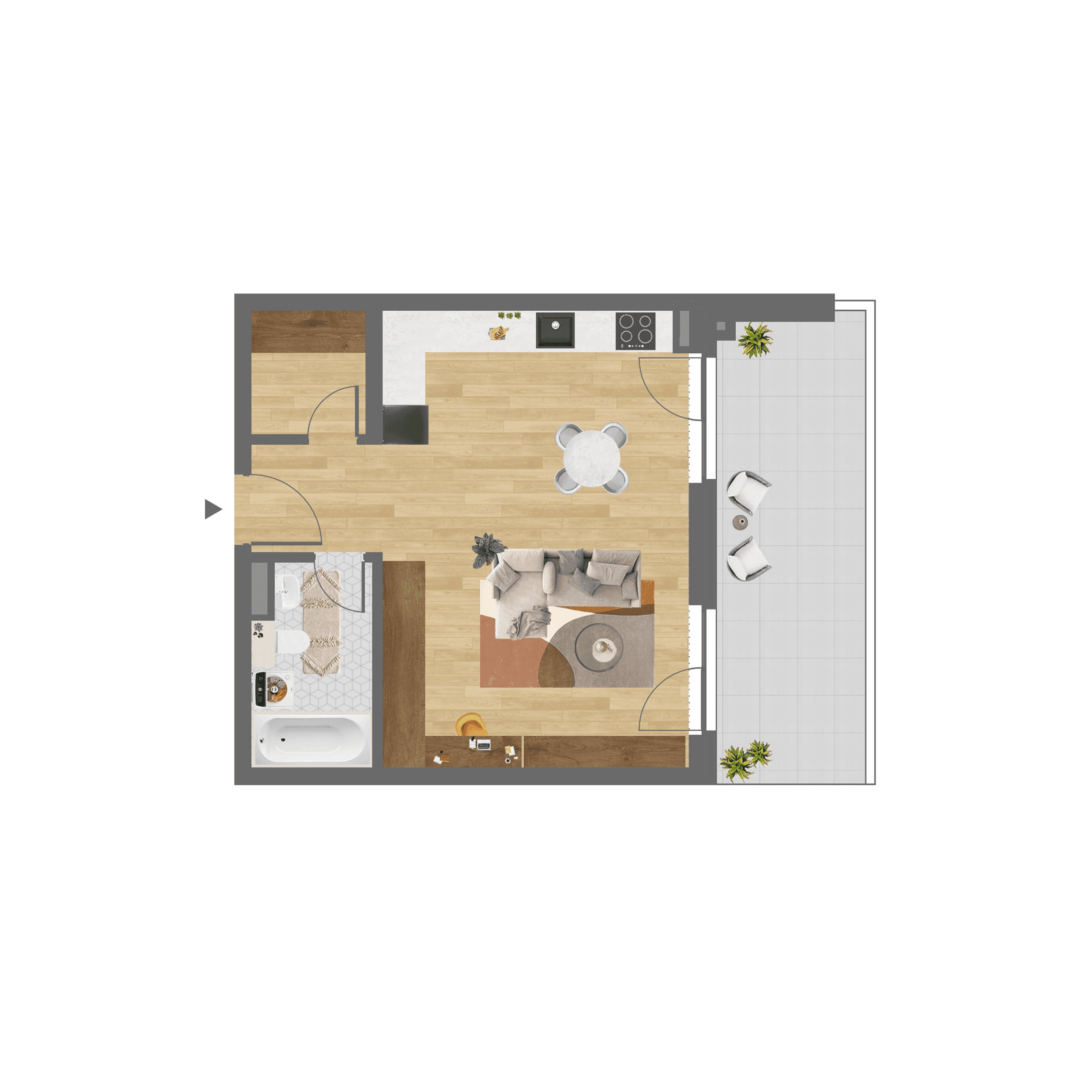 Plan apartament C.003