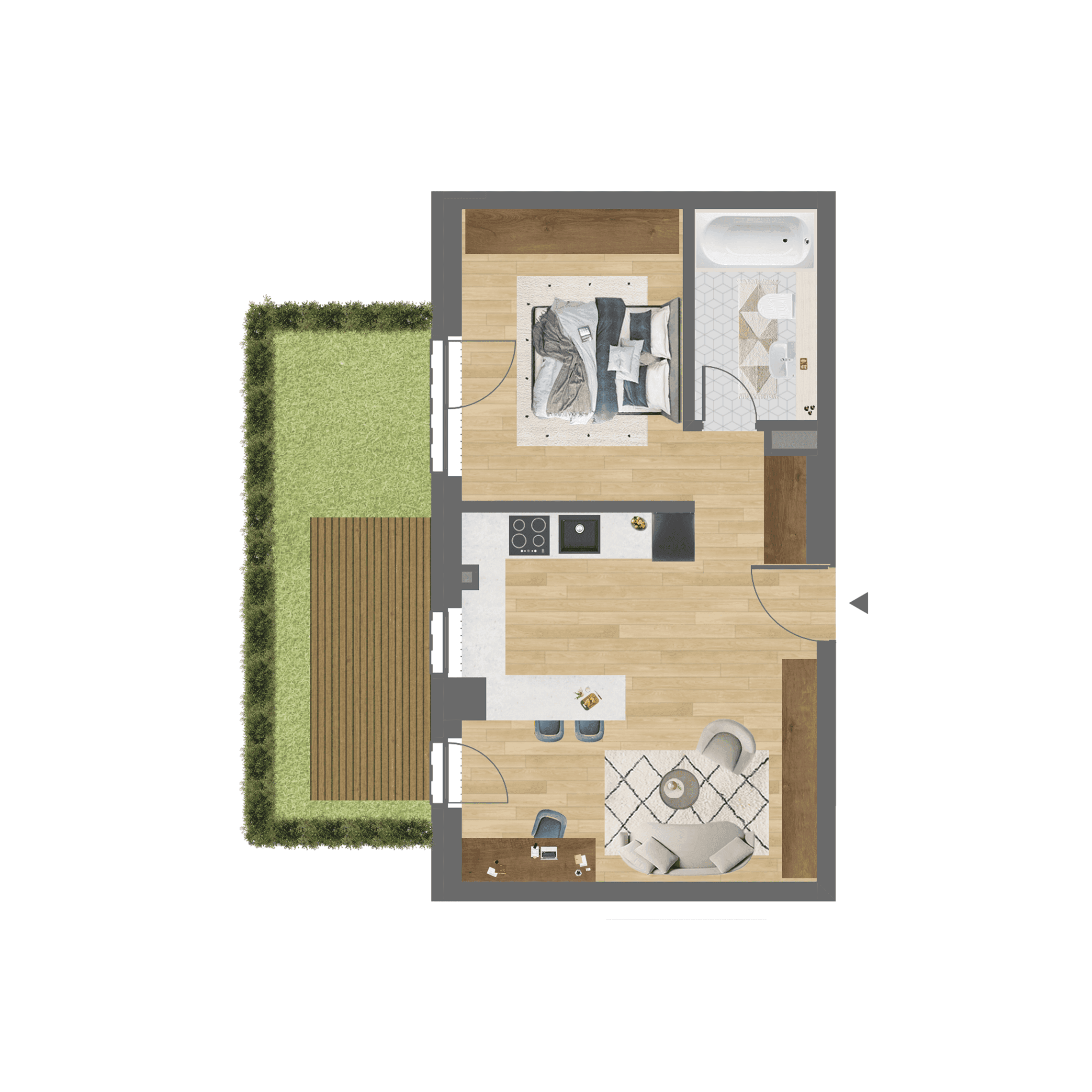 Plan apartament B.004