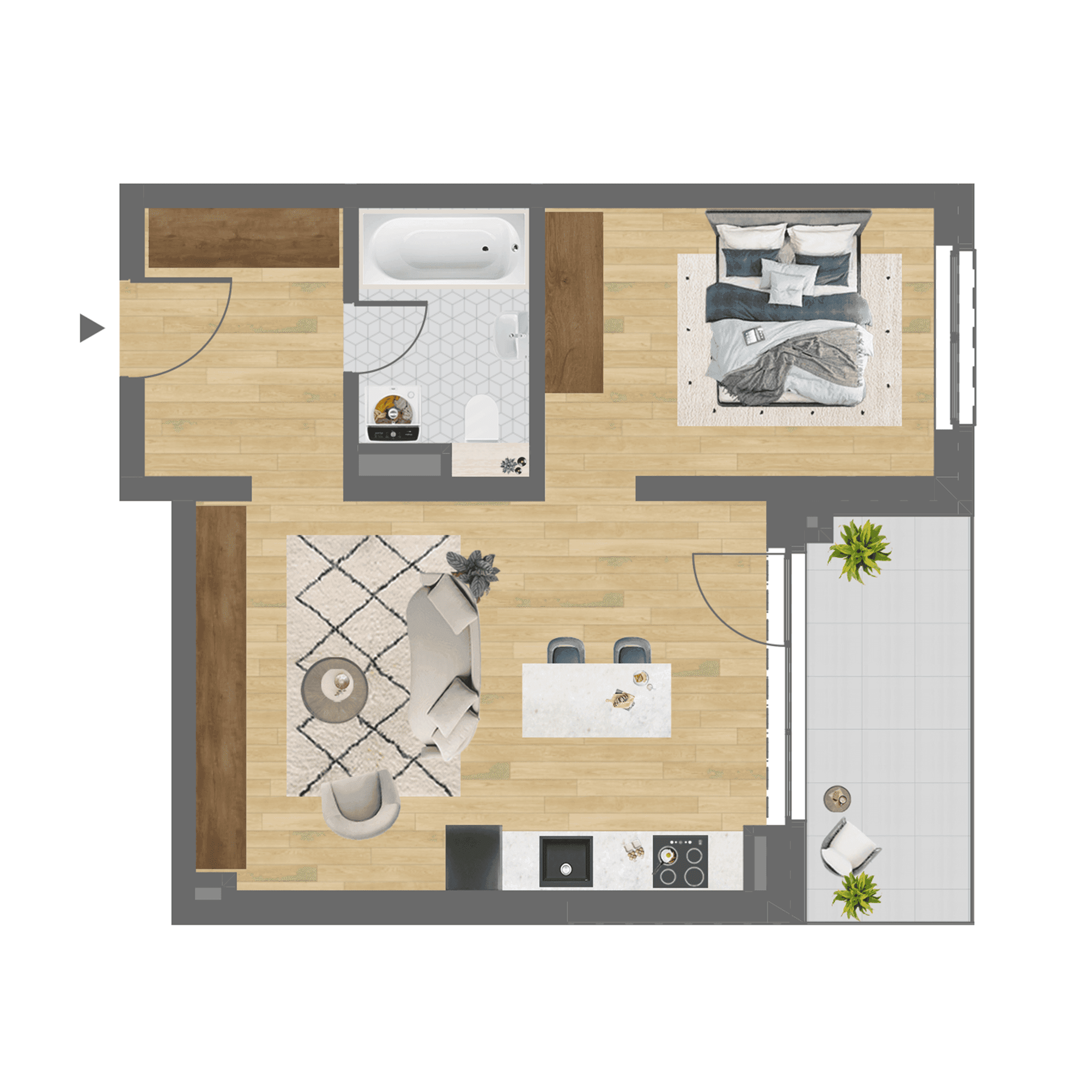 Plan apartament C.103