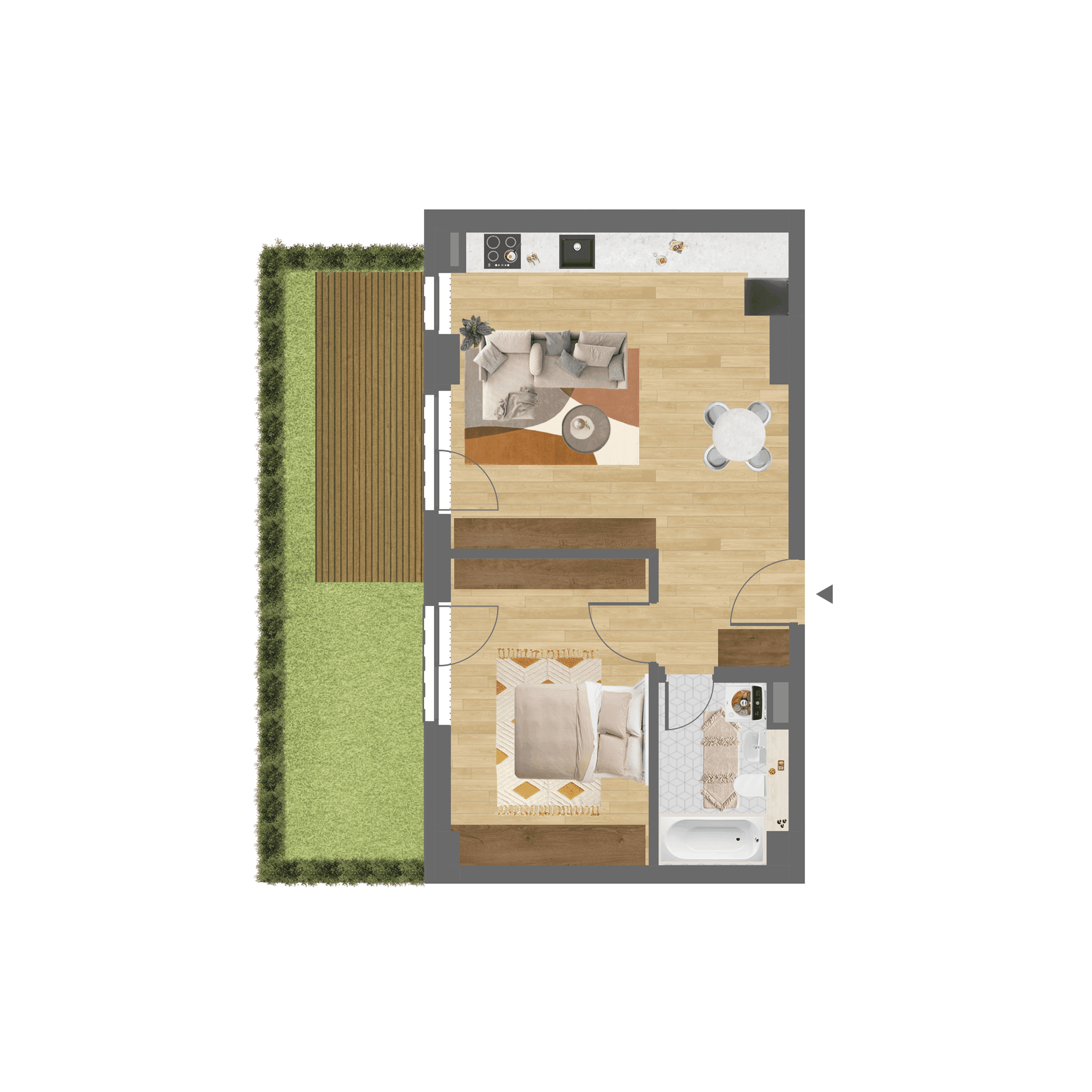 Plan apartament C.006