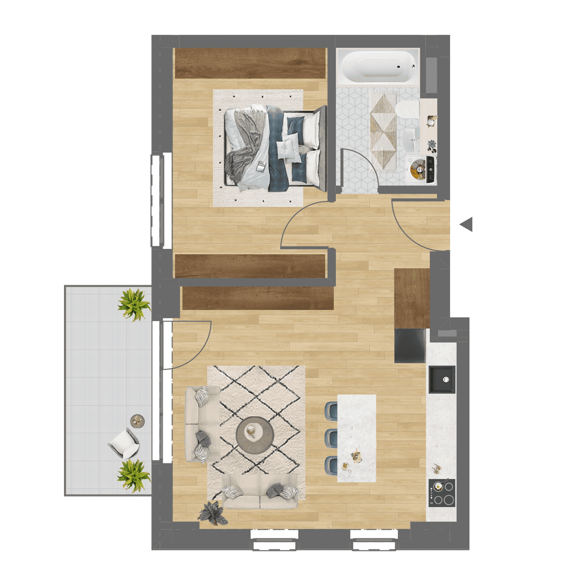 Plan apartament C.106
