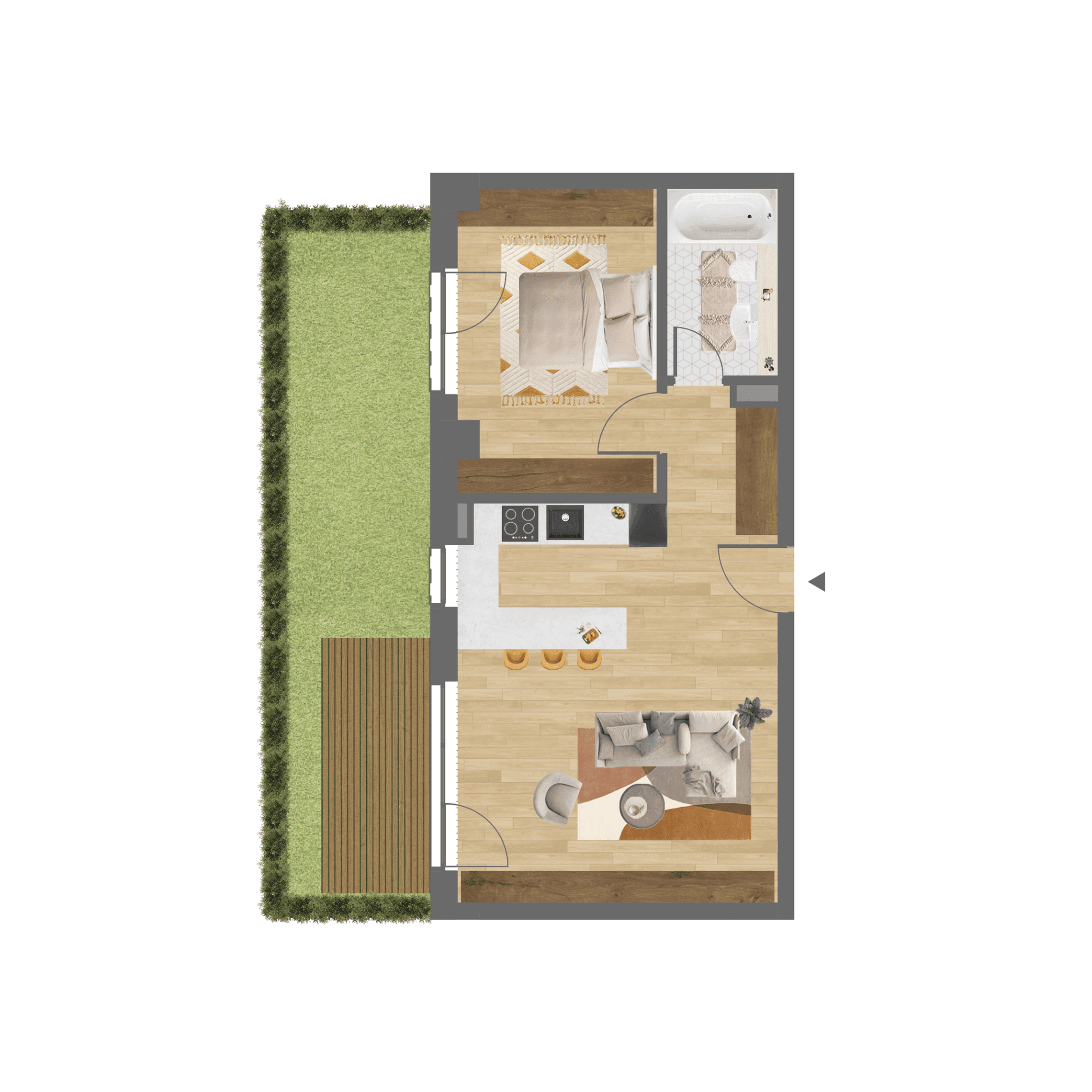 Plan apartament B.003