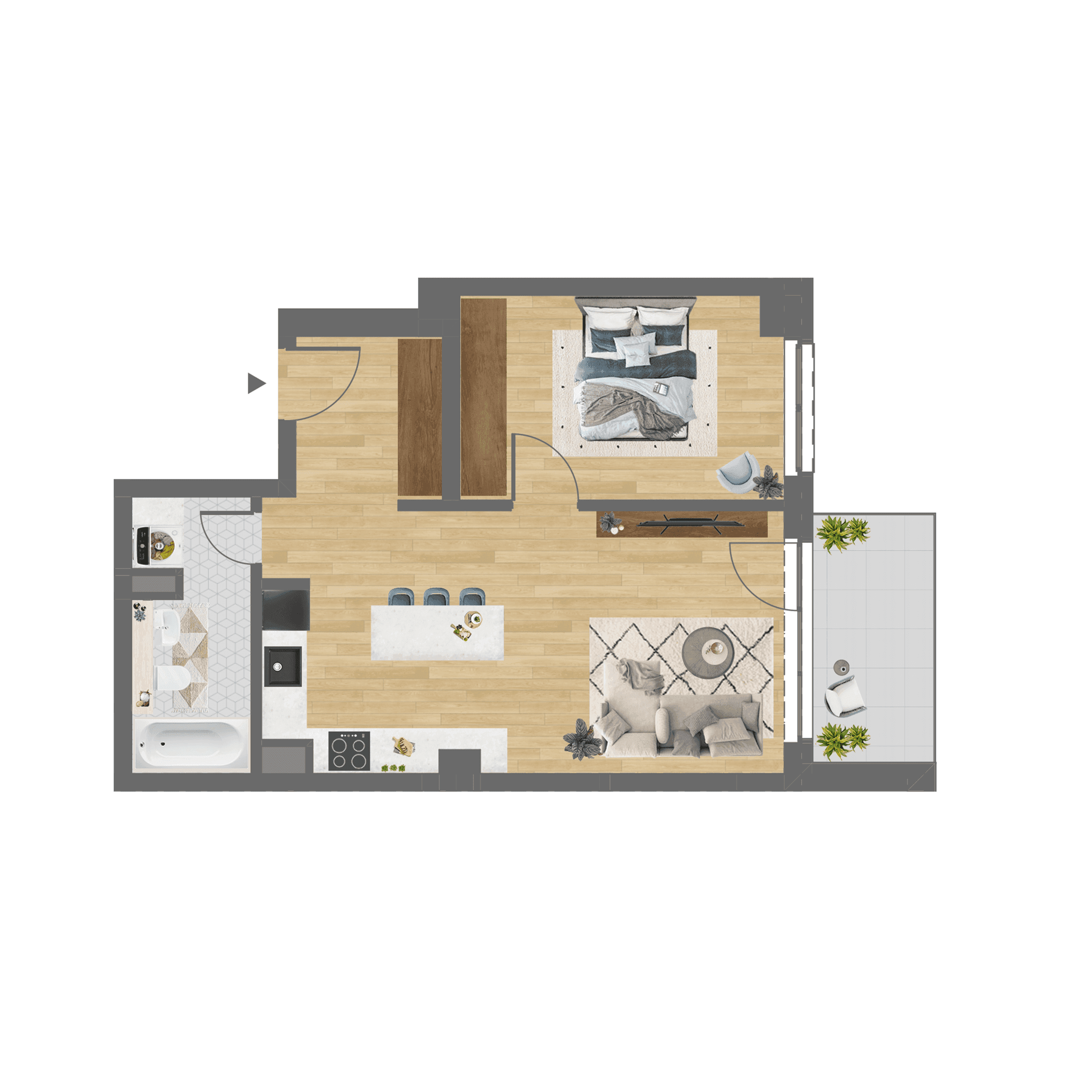 Plan apartament A.102