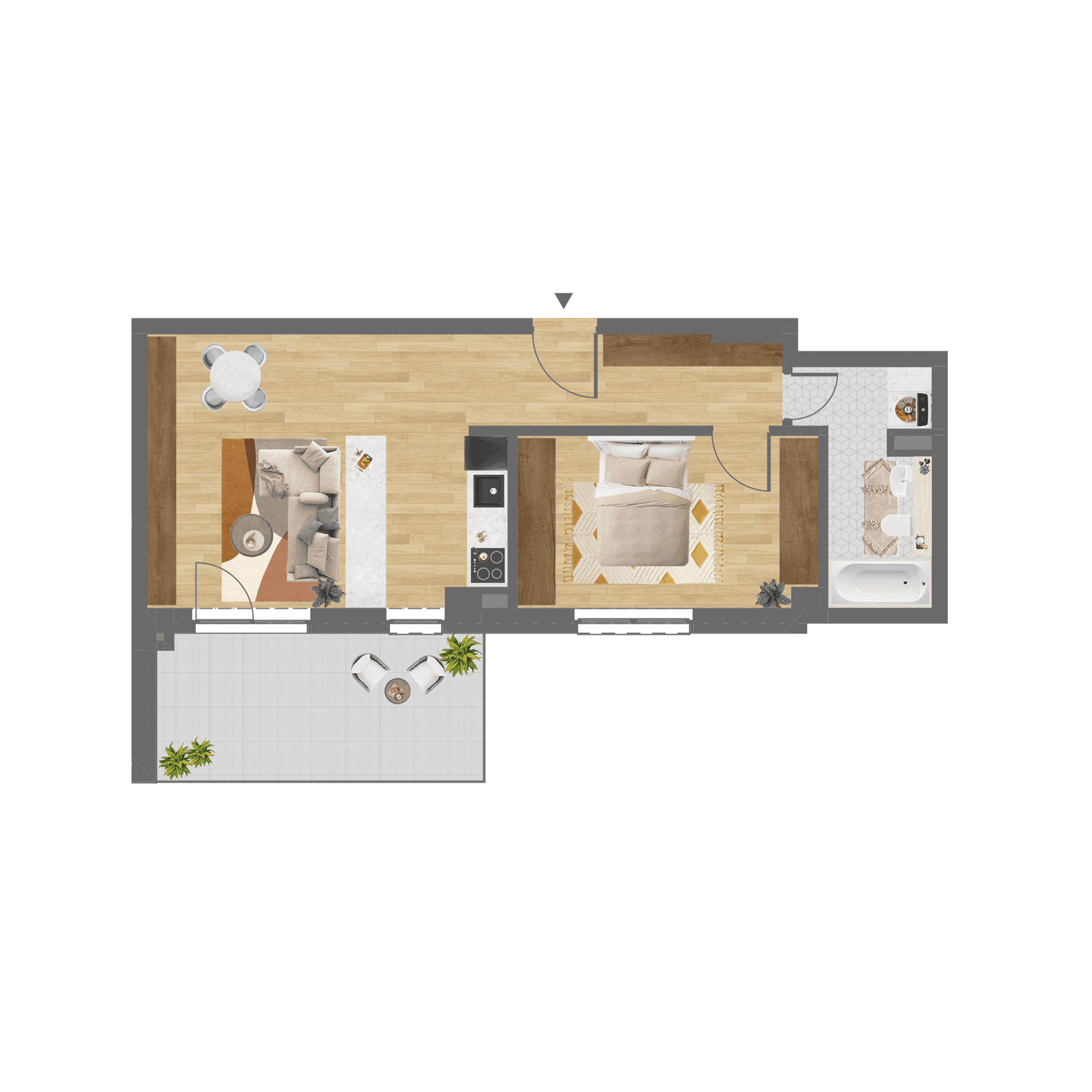 Plan apartament A.103