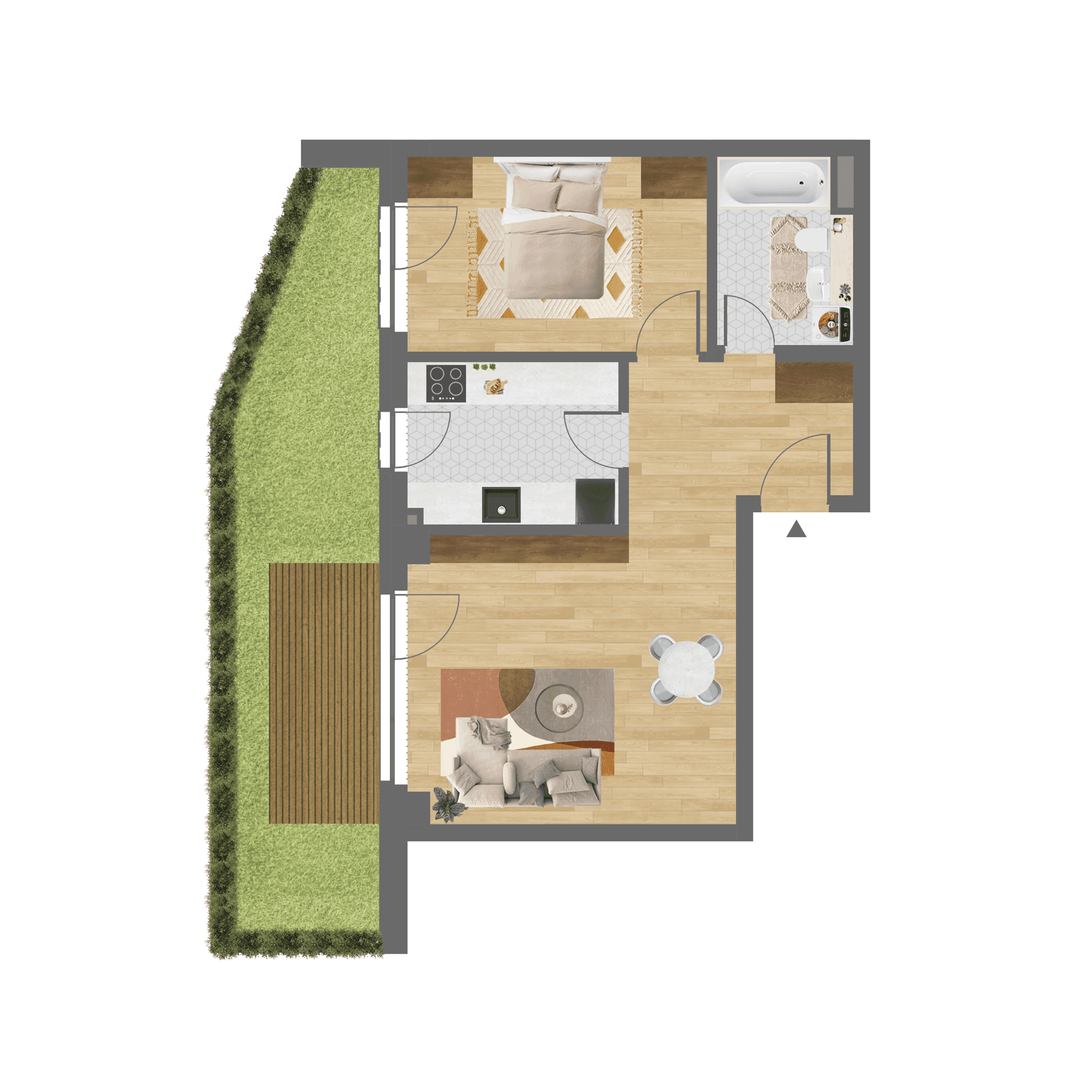 Plan apartament B.005