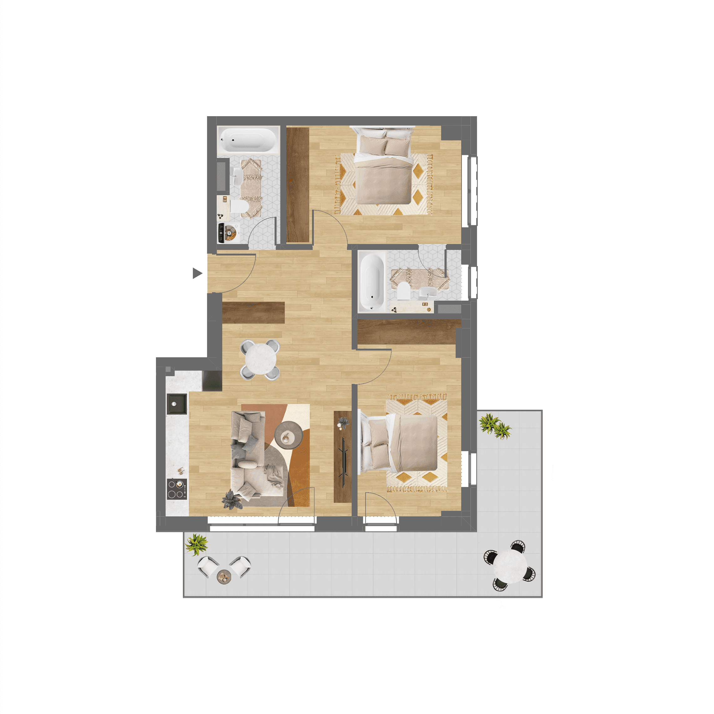 Plan apartament C.603