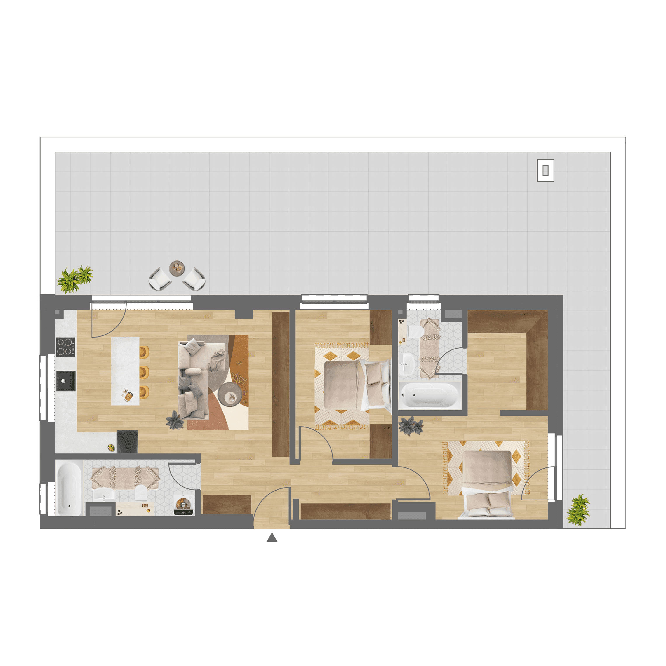 Plan apartament C.601