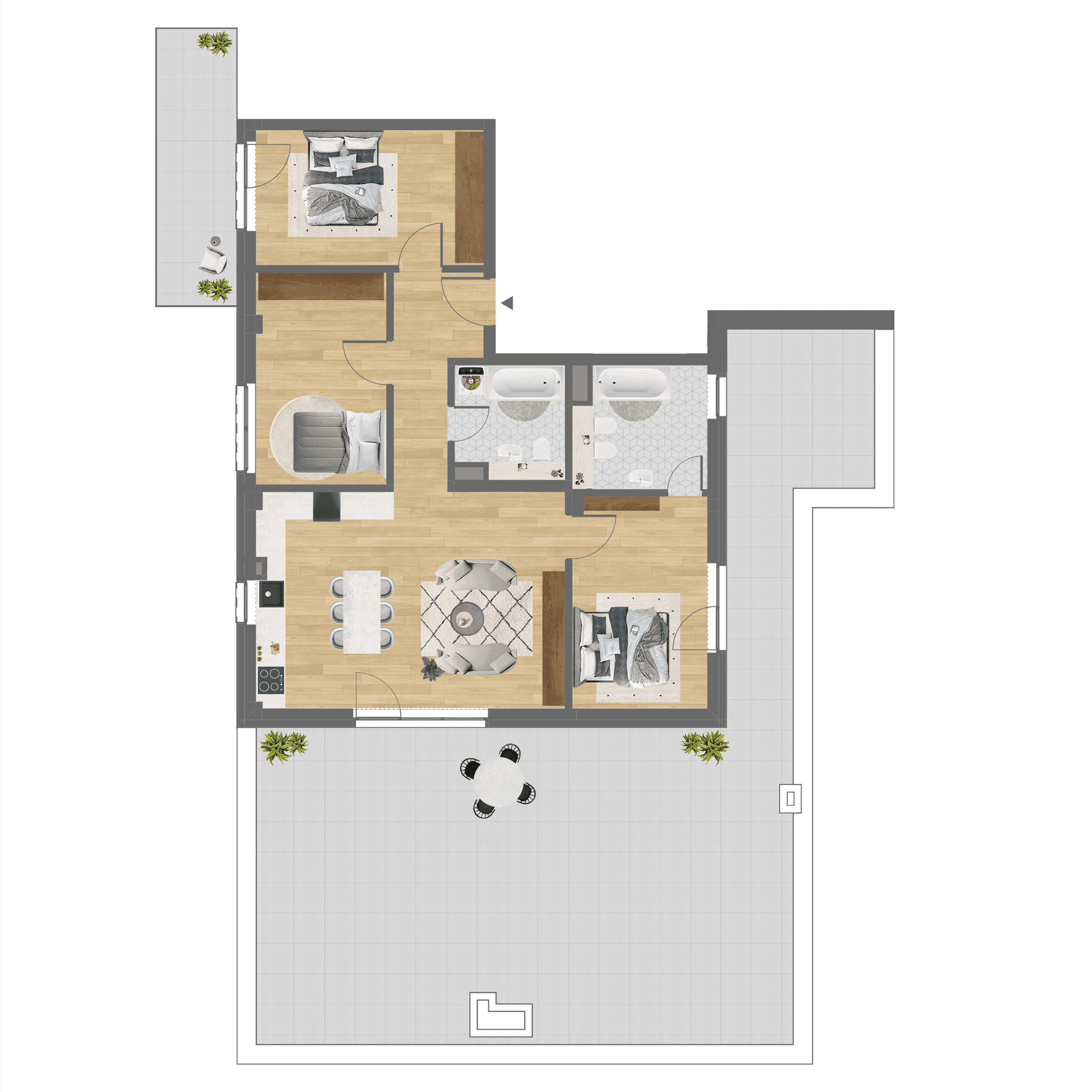 Plan apartament B.601