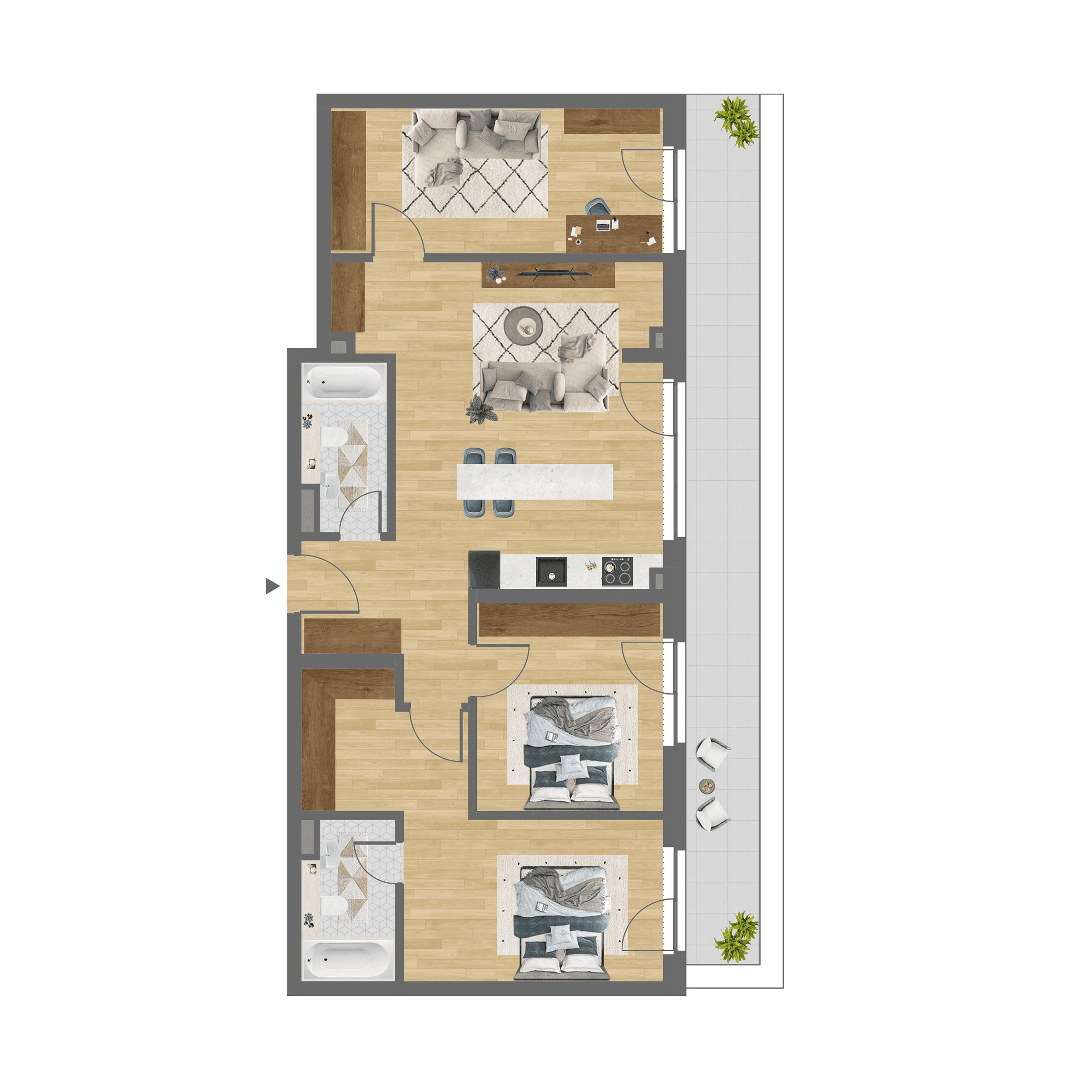 Plan apartament C.602