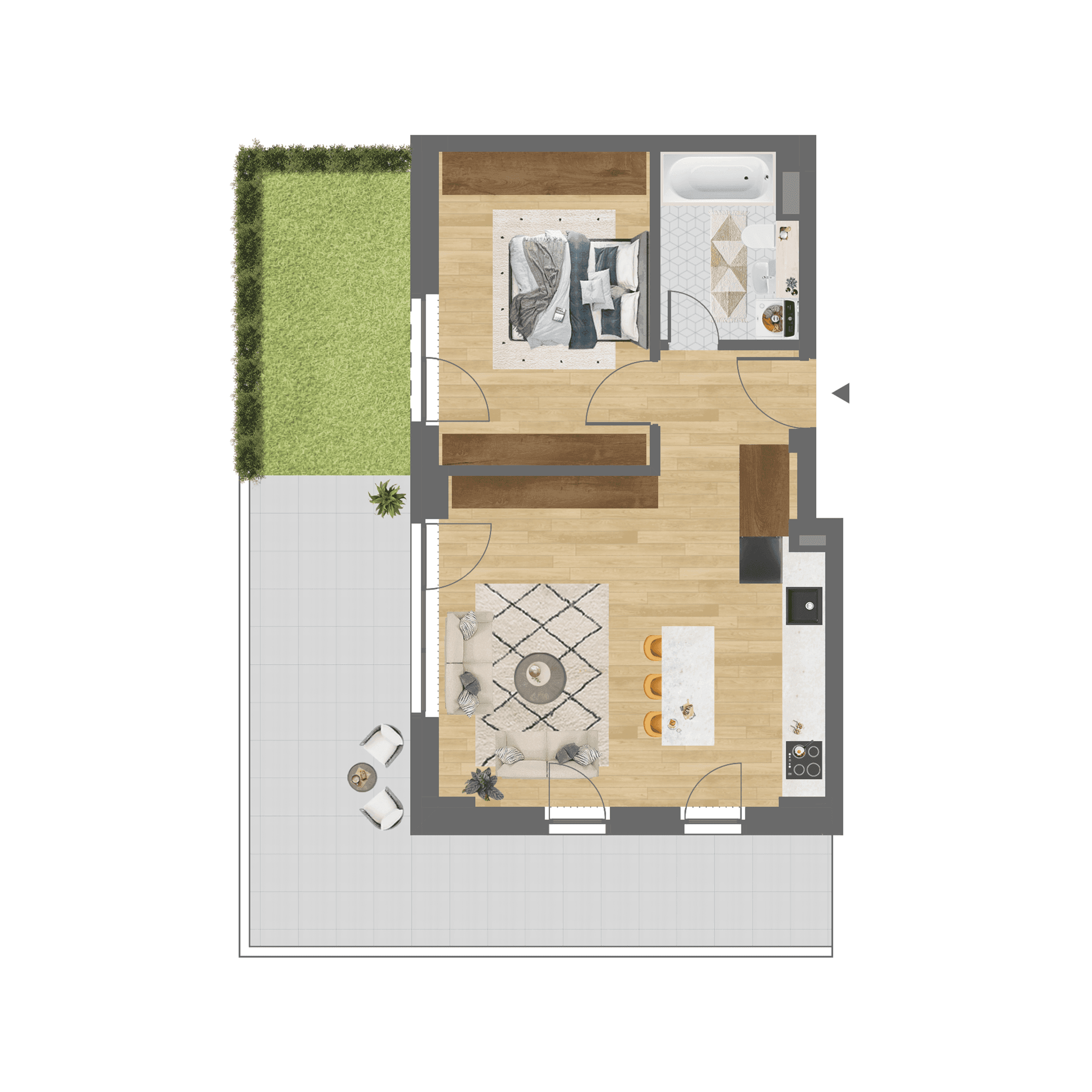 Plan apartament C.005